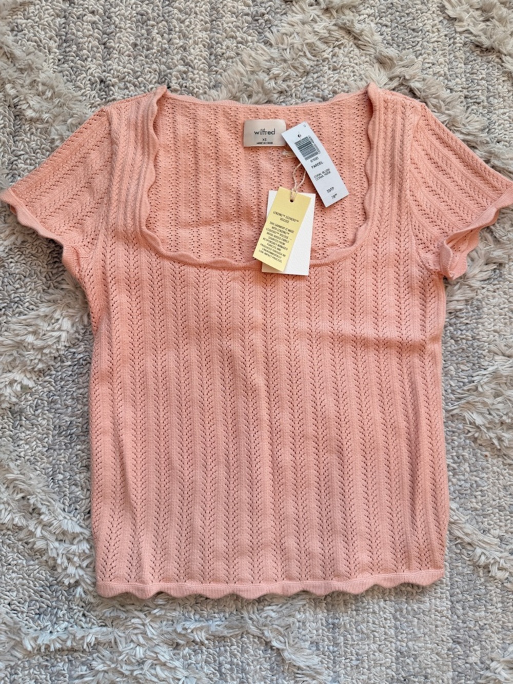 Wilfred Parcel Top in Coral